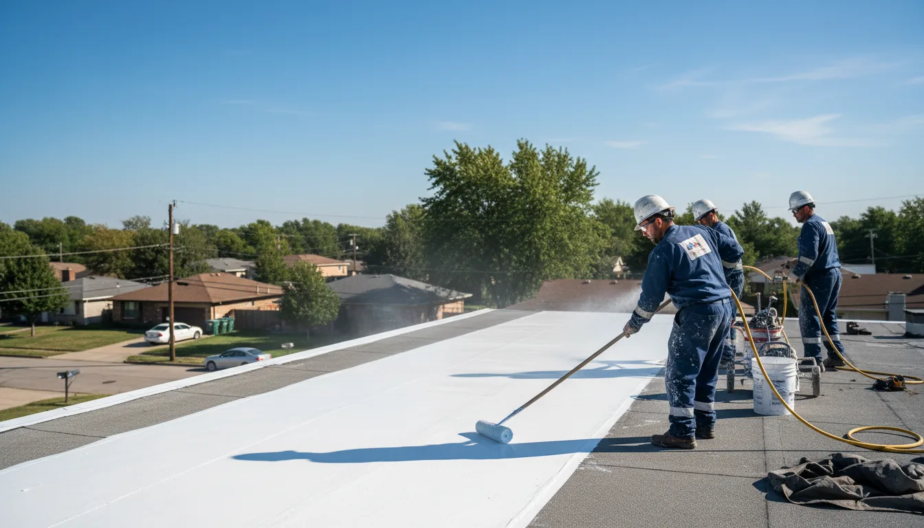 Commercial roof coating in Angelus Oaks, CA near me